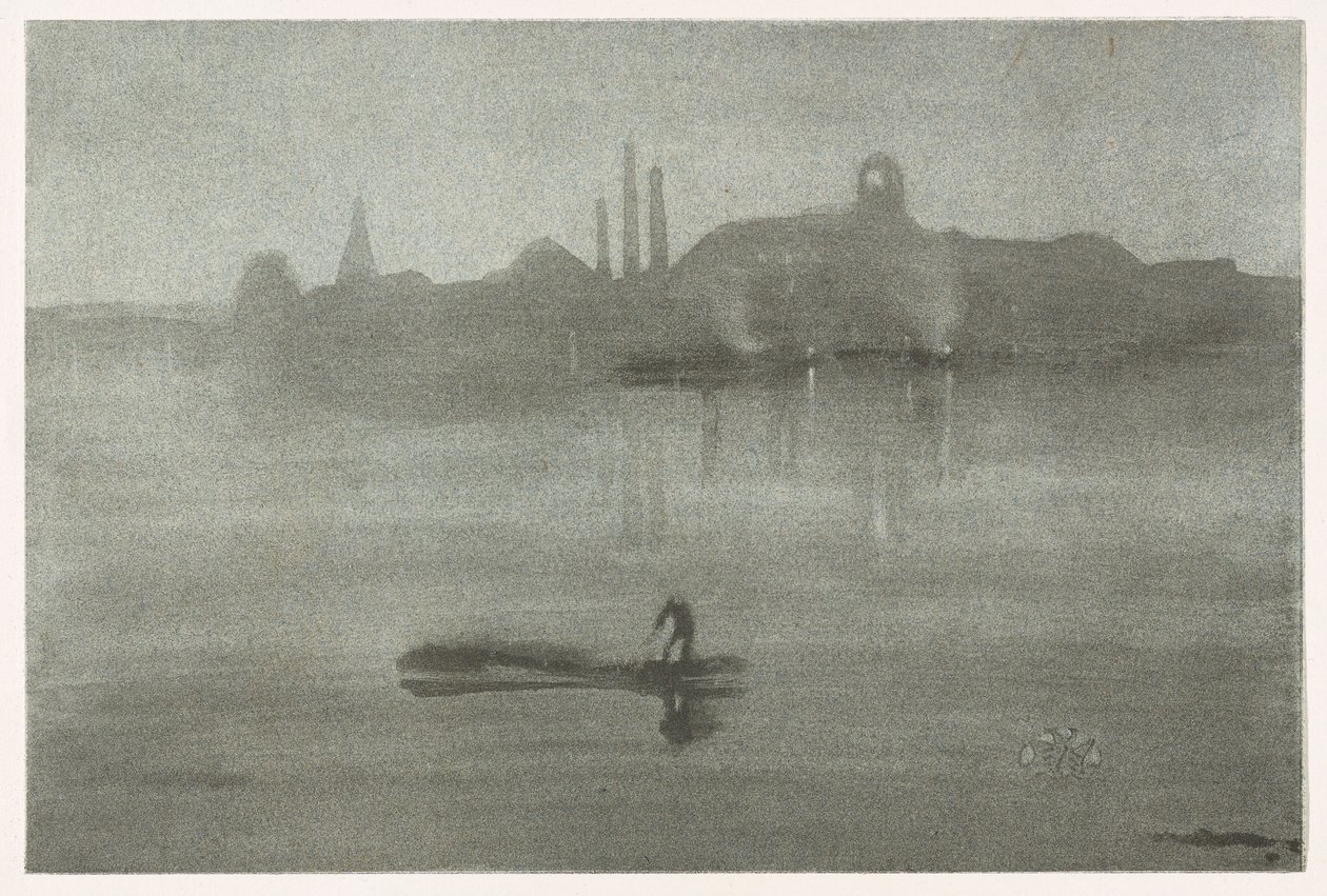 Nocturne door James Abbott McNeill Whistler