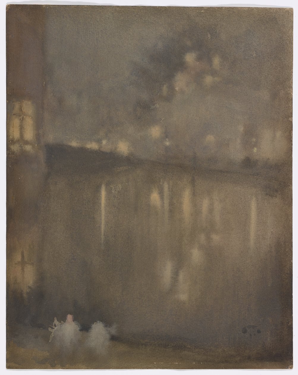 Nocturne: Grijs en Goud–Kanaal, Nederland door James Abbott McNeill Whistler