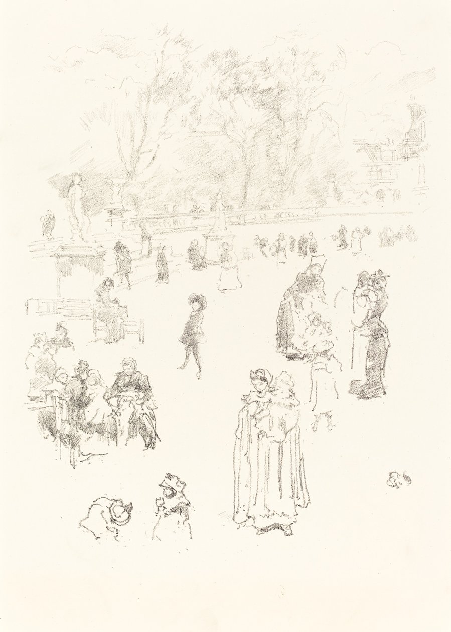 Kindermeisjes: "Les Bonnes du Luxembourg" door James Abbott McNeill Whistler
