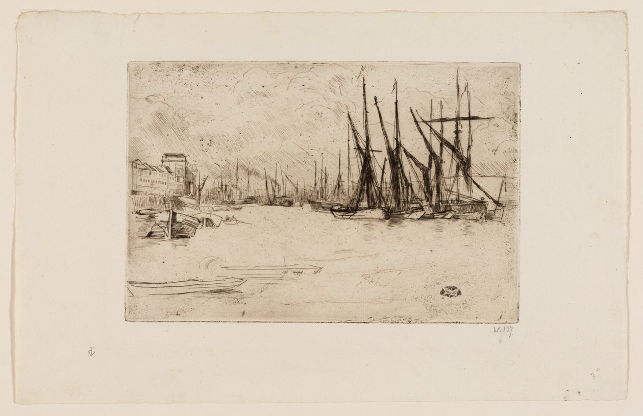 Pickle Herring Wharf door James Abbott McNeill Whistler