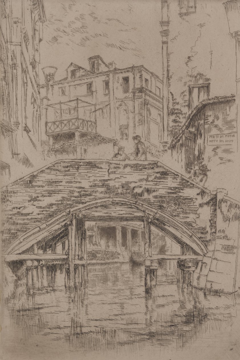 Piovan-brug door James McNeill Whistler