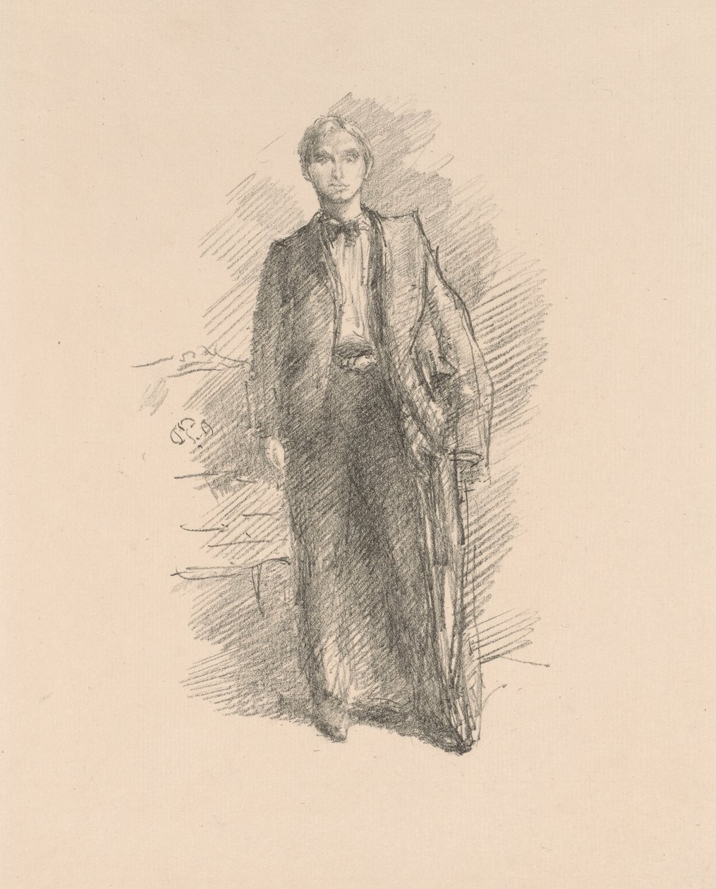 Portretstudie: Mr. Herbert C. Pollitt door James Abbott McNeill Whistler