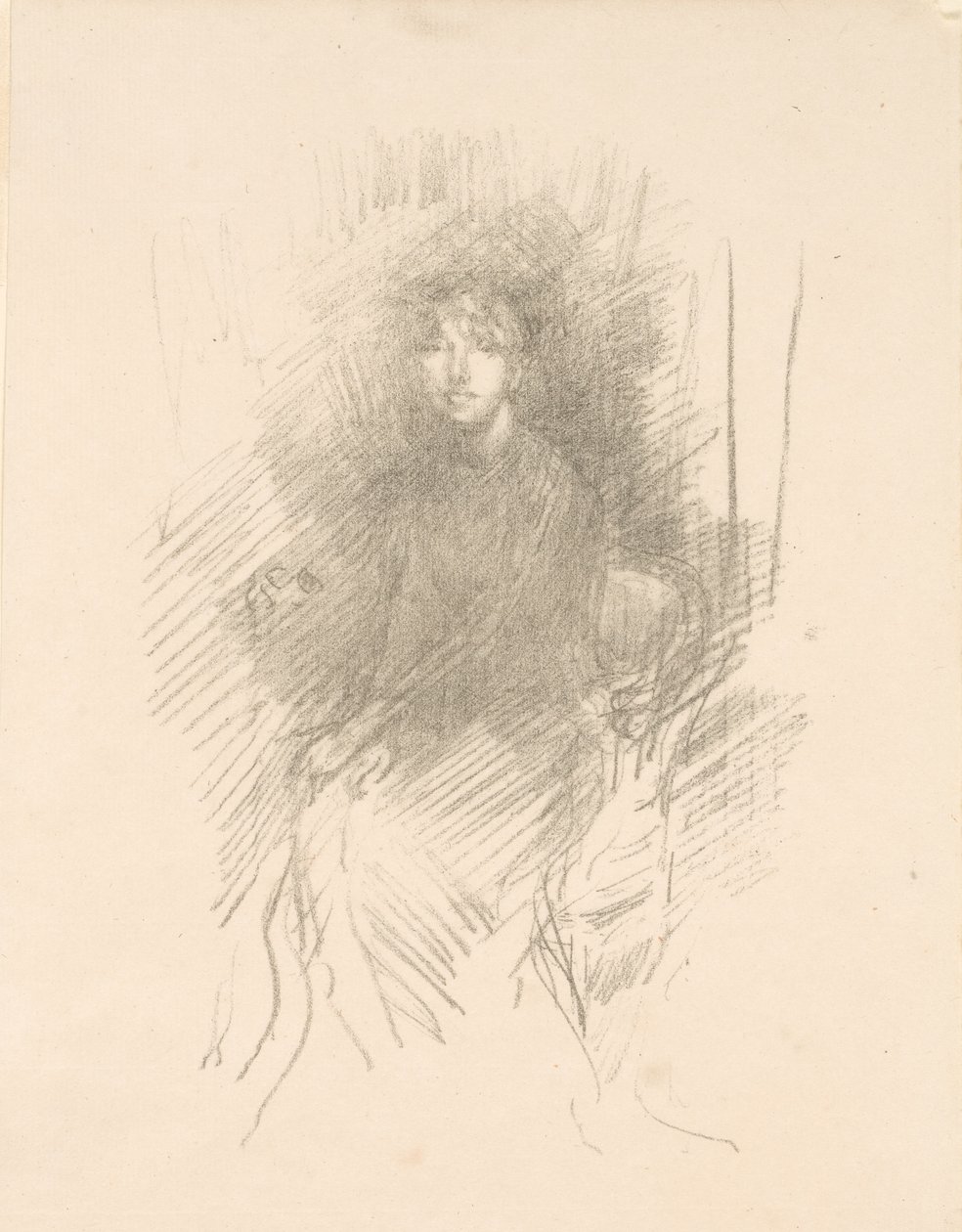 Portret van een jonge vrouw [Miss Seton]. door James McNeill Whistler