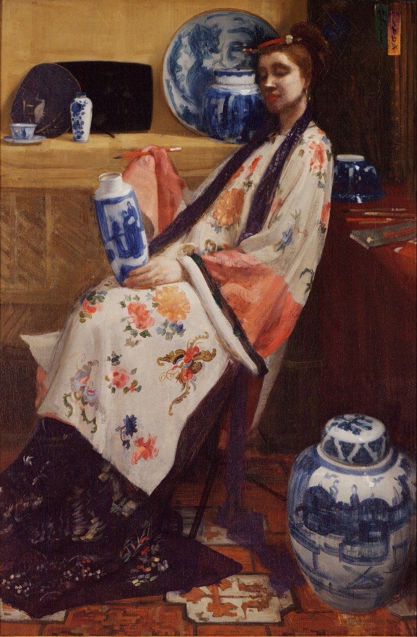 Paars en roze: De Lange Leizen van de zes merken door James McNeill Whistler