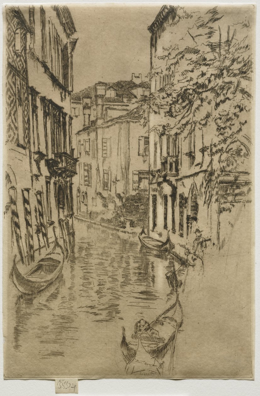 Rustig kanaal door James McNeill Whistler