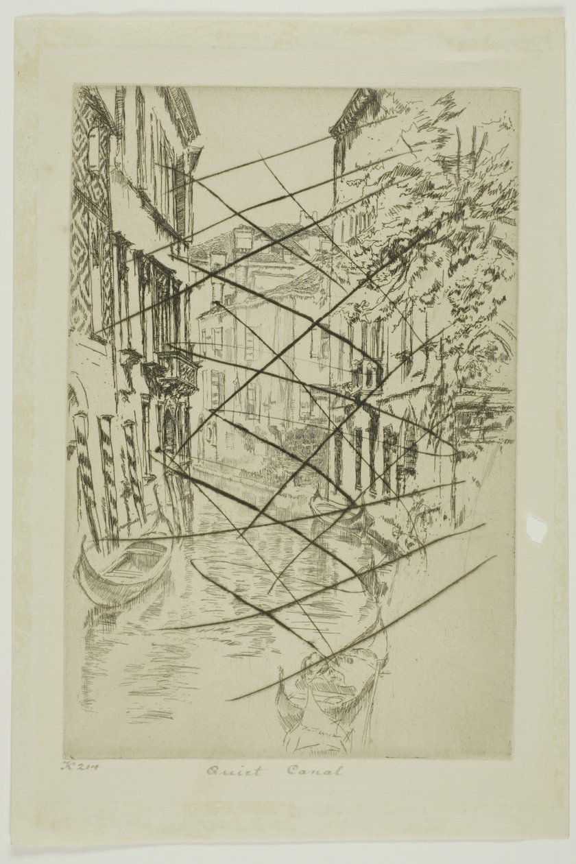 Rustig kanaal door James McNeill Whistler