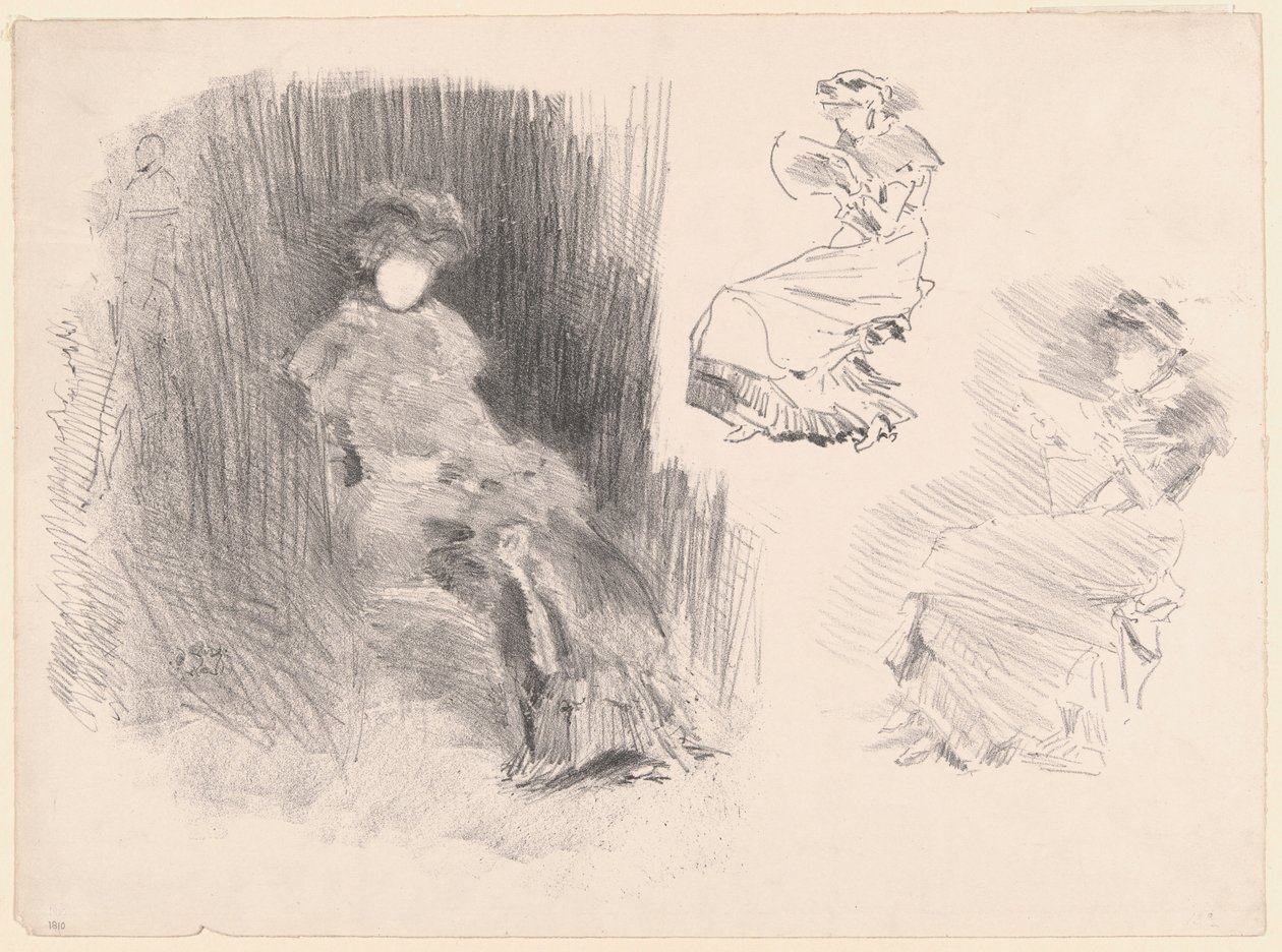 Lezen door James Abbott McNeill Whistler