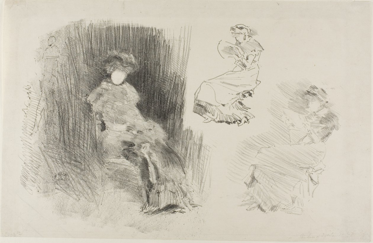 Lezen door James Abbott McNeill Whistler