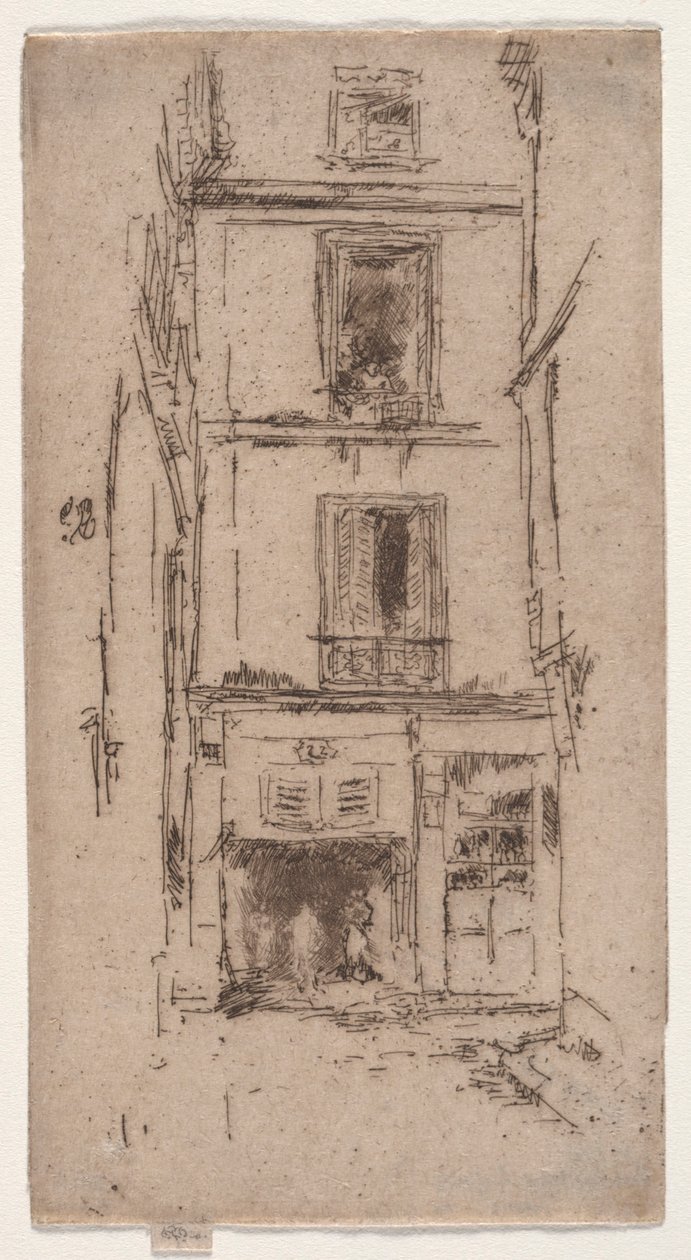 Rue des Bons Enfants, Tours door James McNeill Whistler