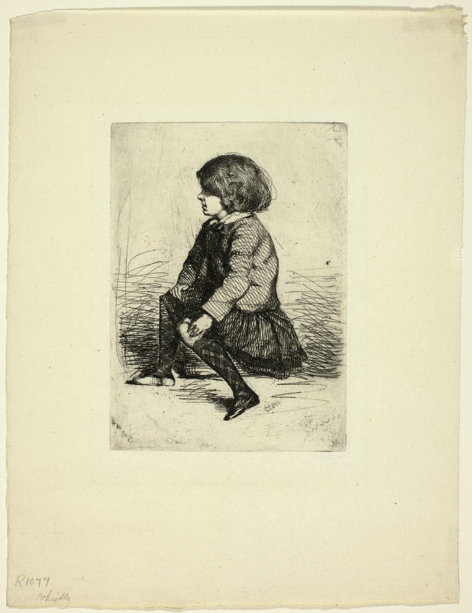 Seymour Haden, Jr, Zittend door James Abbott McNeill Whistler