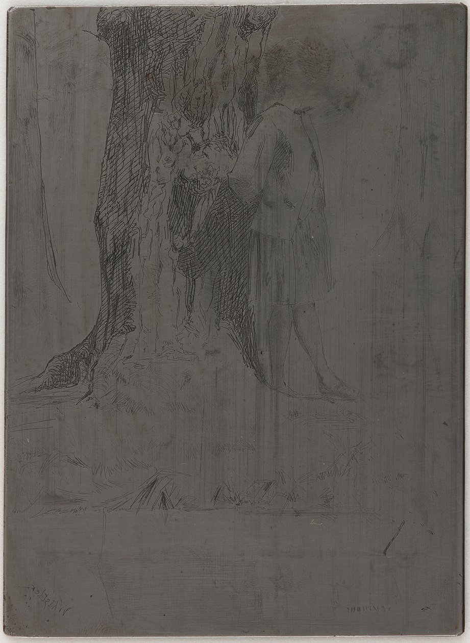 Seymour Onder een Boom door James Abbott McNeill Whistler
