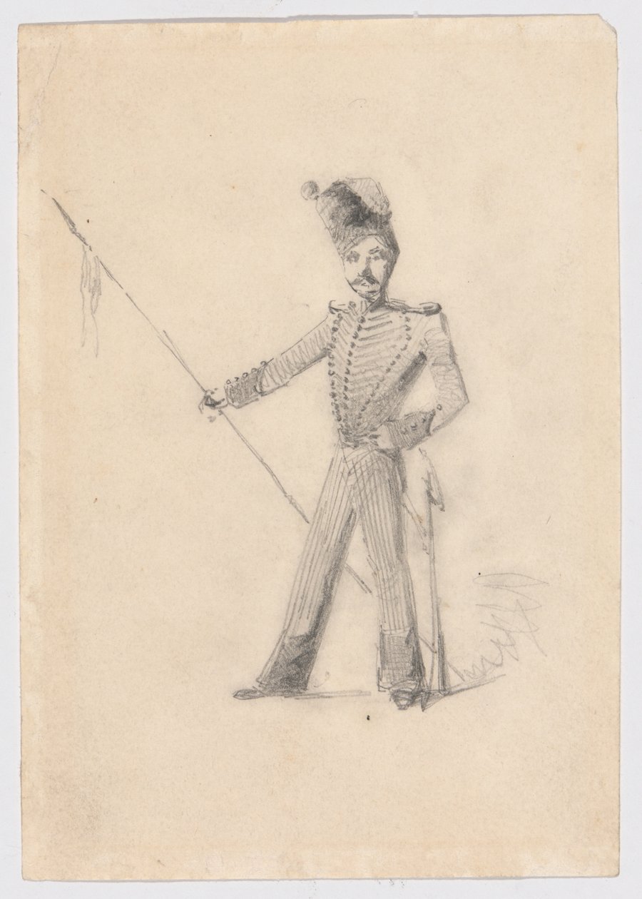 Soldaat met Lans door James Abbott McNeill Whistler