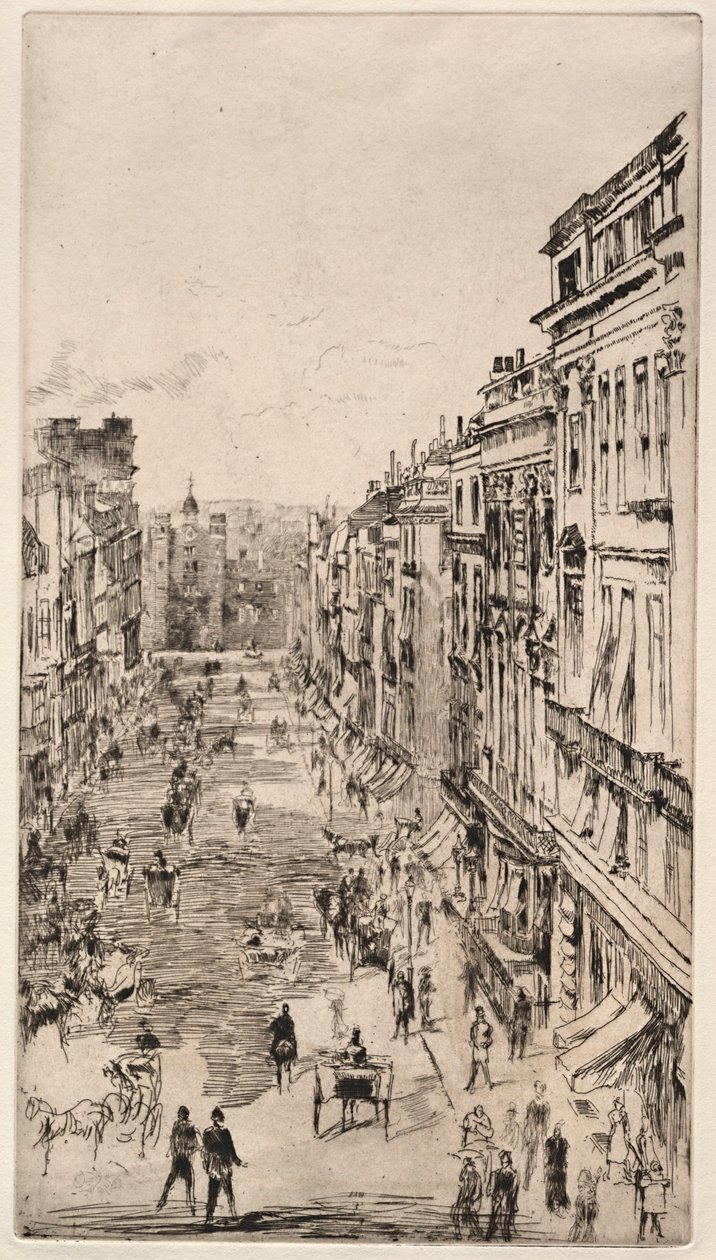 St. Jamesstraat door James McNeill Whistler
