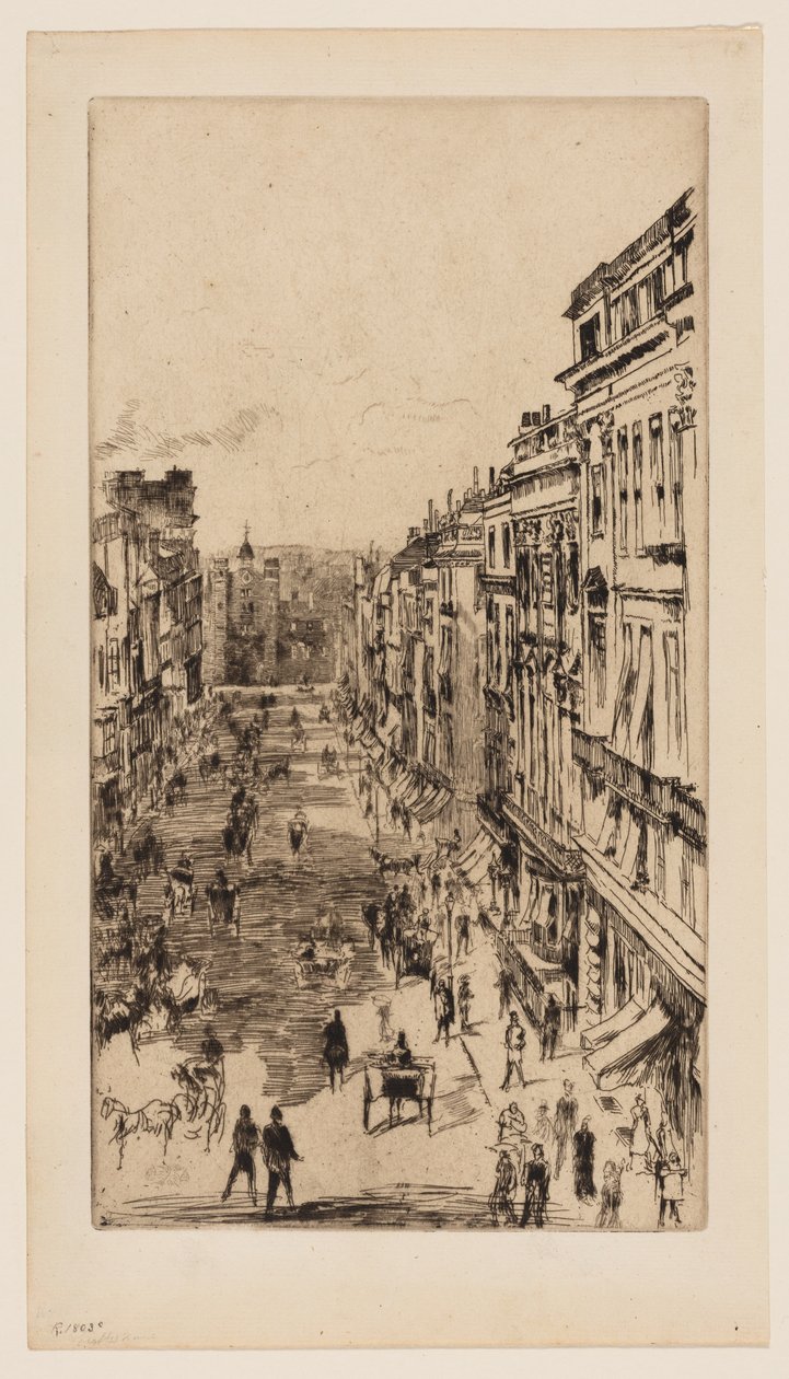 St. Jamesstraat door James McNeill Whistler
