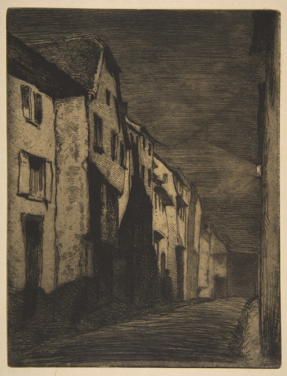 Street in Saverne door James McNeill Whistler