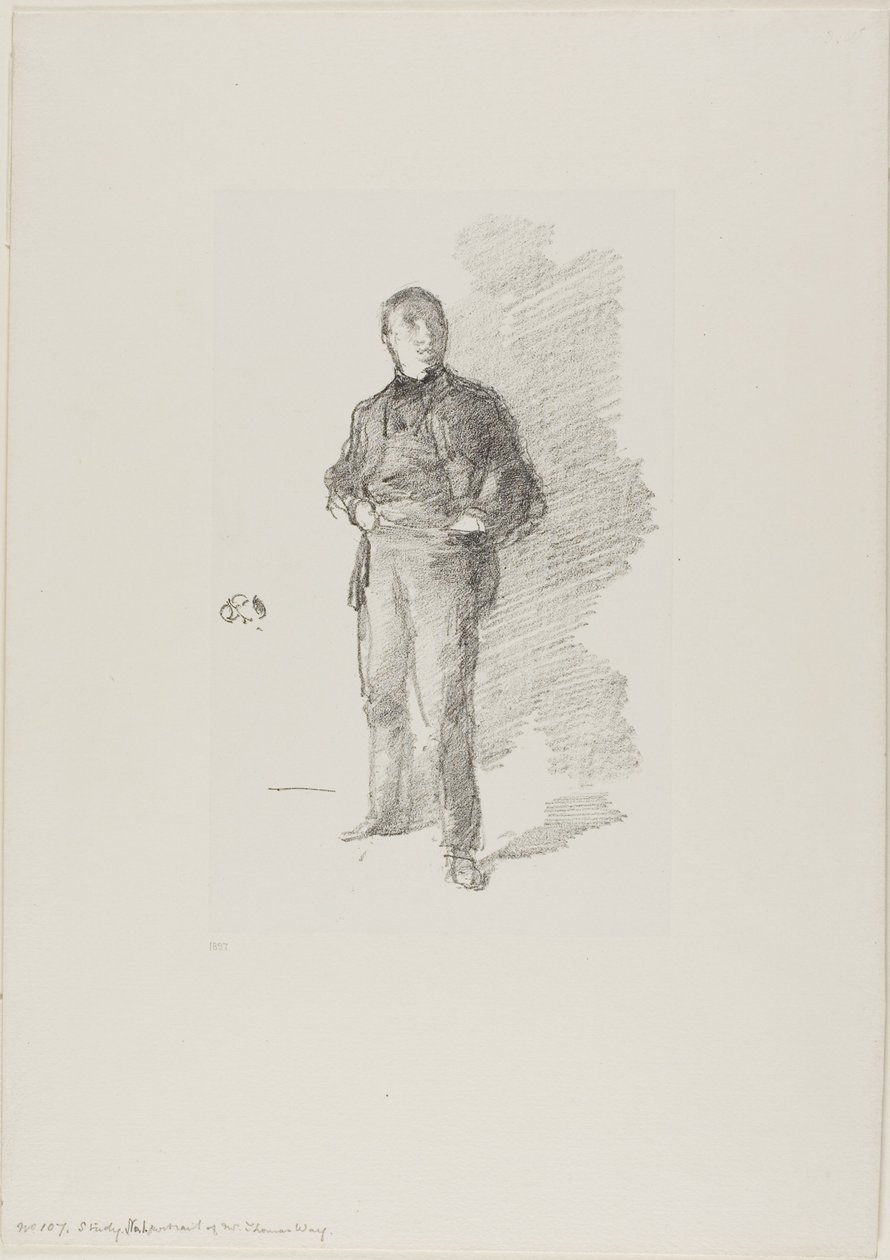 Studie Nr. 1: Mr. Thomas Way door James Abbott McNeill Whistler
