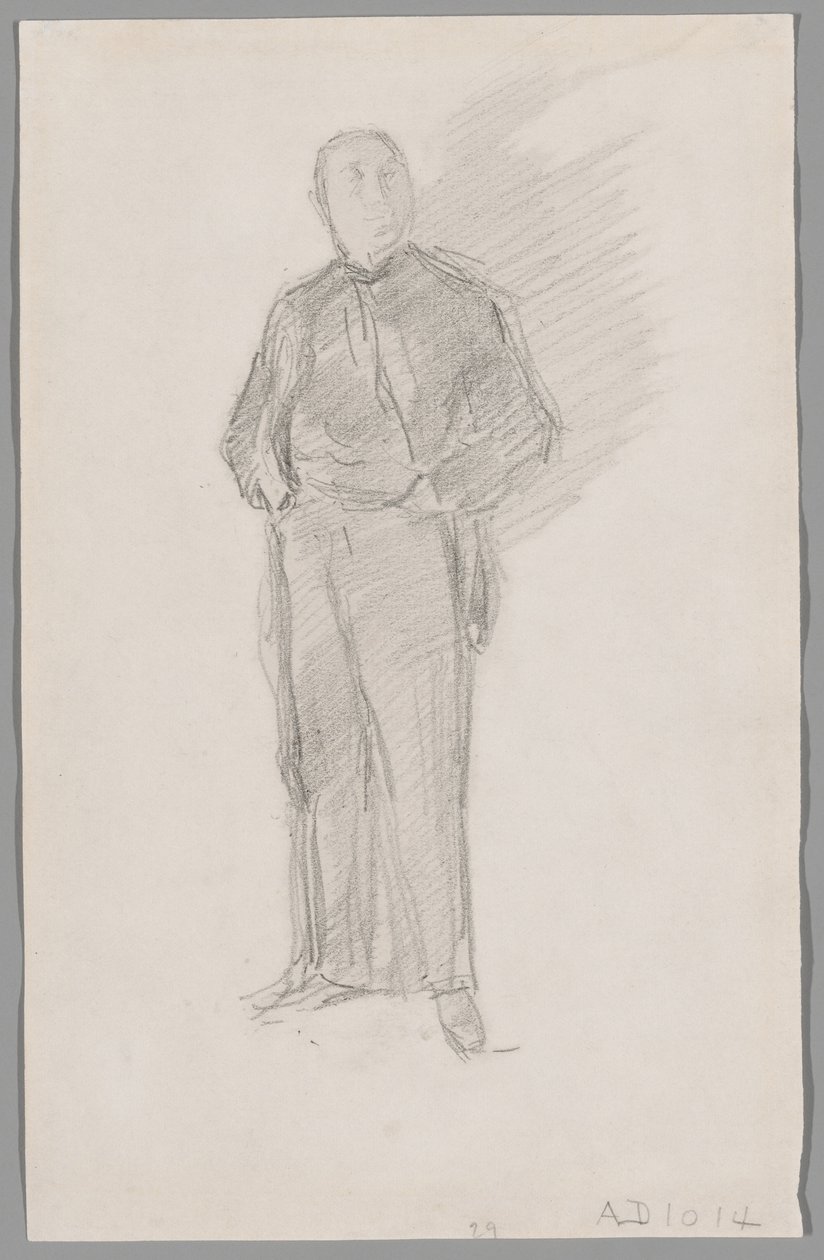 Studie voor portret van Thomas Way door James McNeill Whistler