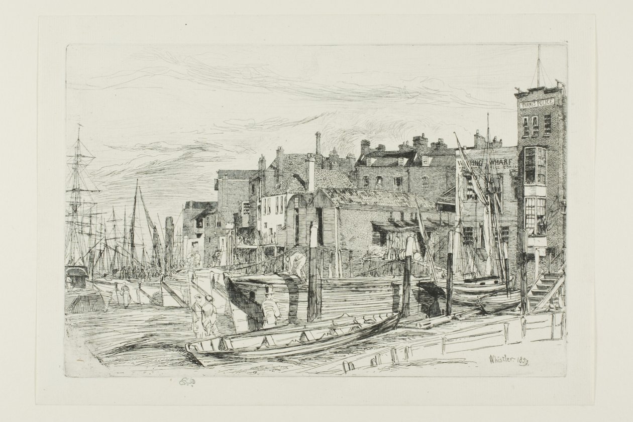Thames Politie door James Abbott McNeill Whistler