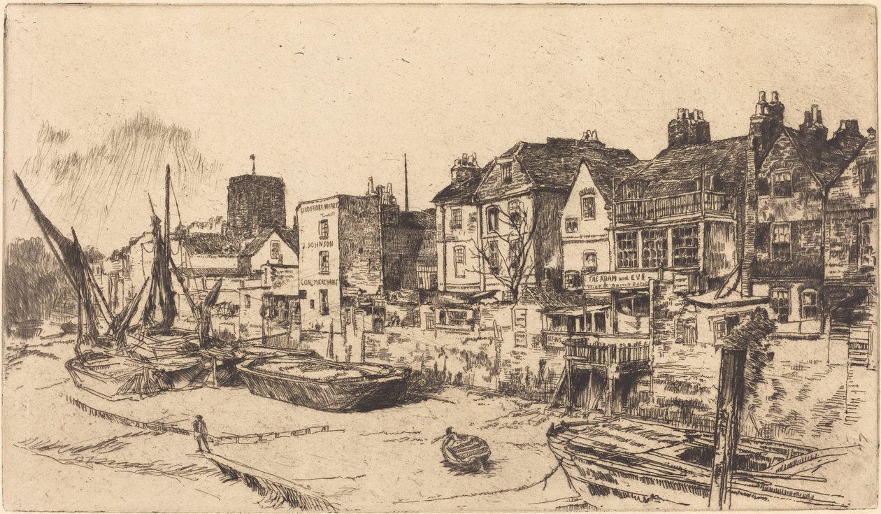 Adam en Eva, Oud Chelsea door James Abbott McNeill Whistler