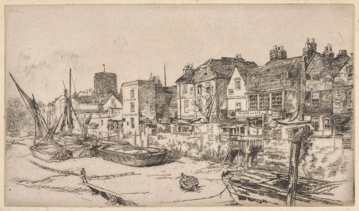 De ‘Adam en Eva’, Old Chelsea door James McNeill Whistler