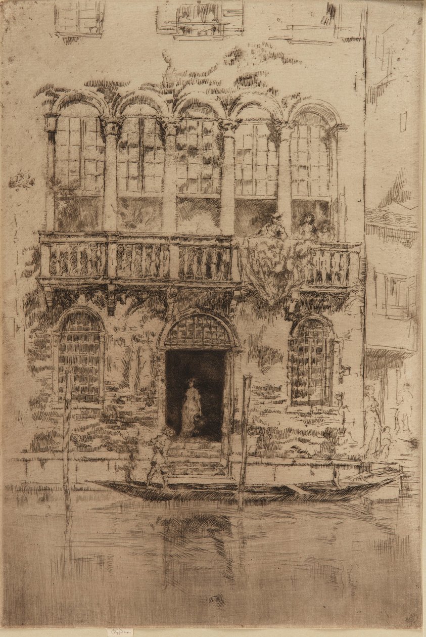 Het balkon door James Abbott McNeill Whistler