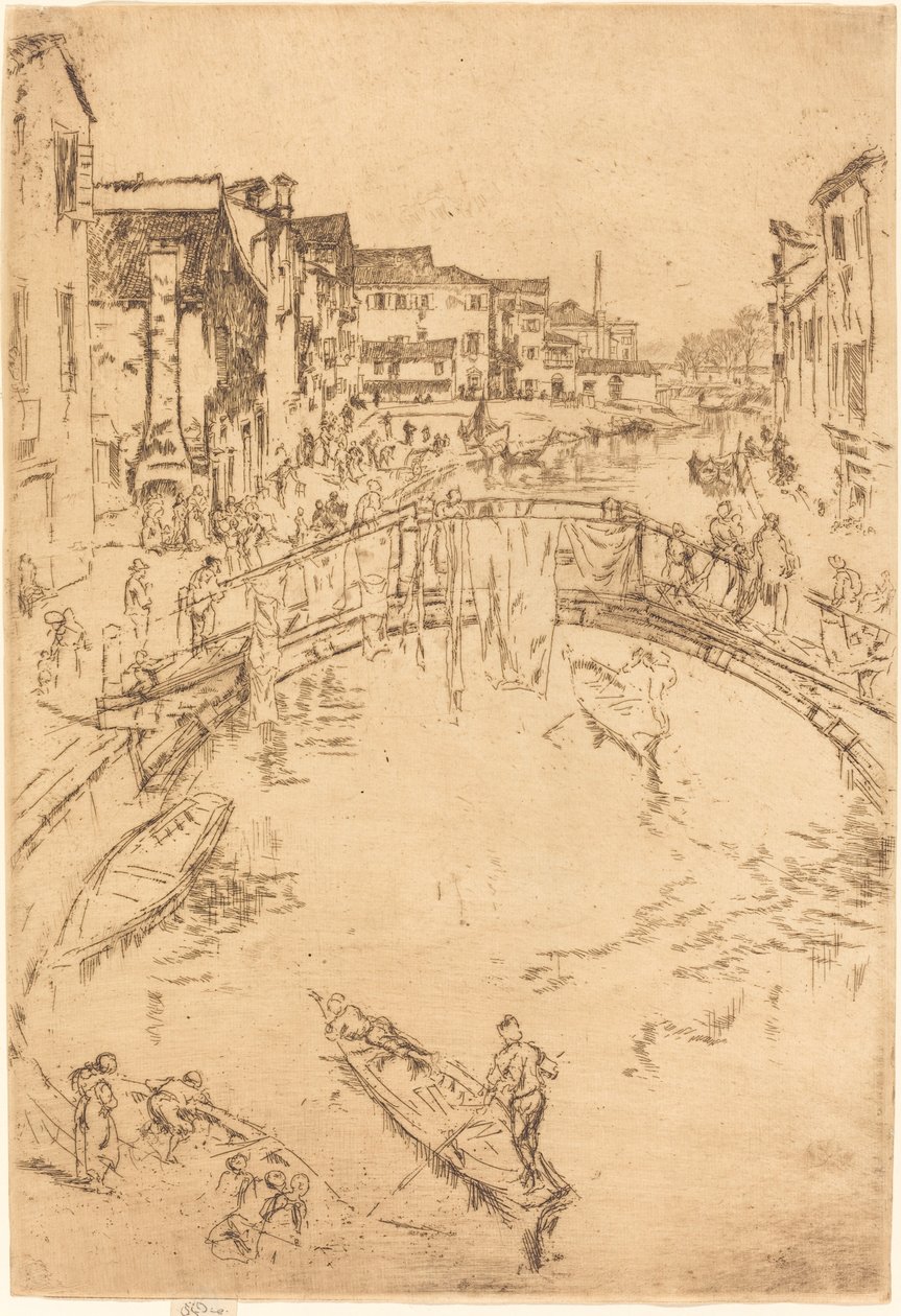 De Brug door James Abbott McNeill Whistler