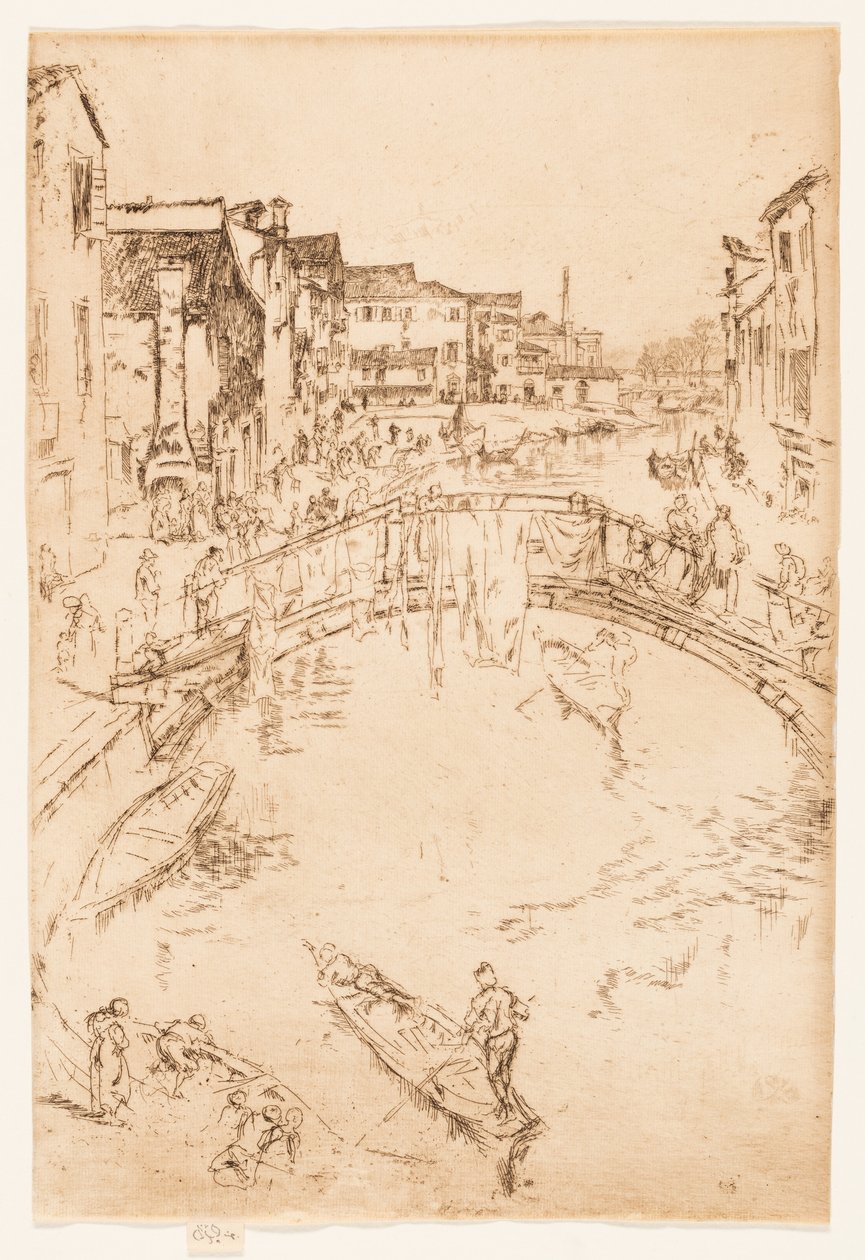 De brug, Santa Marta door James Abbott McNeill Whistler
