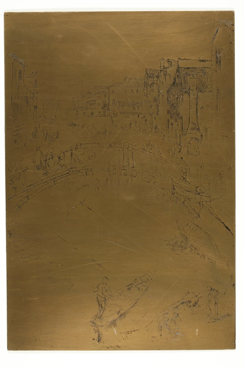 De brug, Santa Marta door James McNeill Whistler