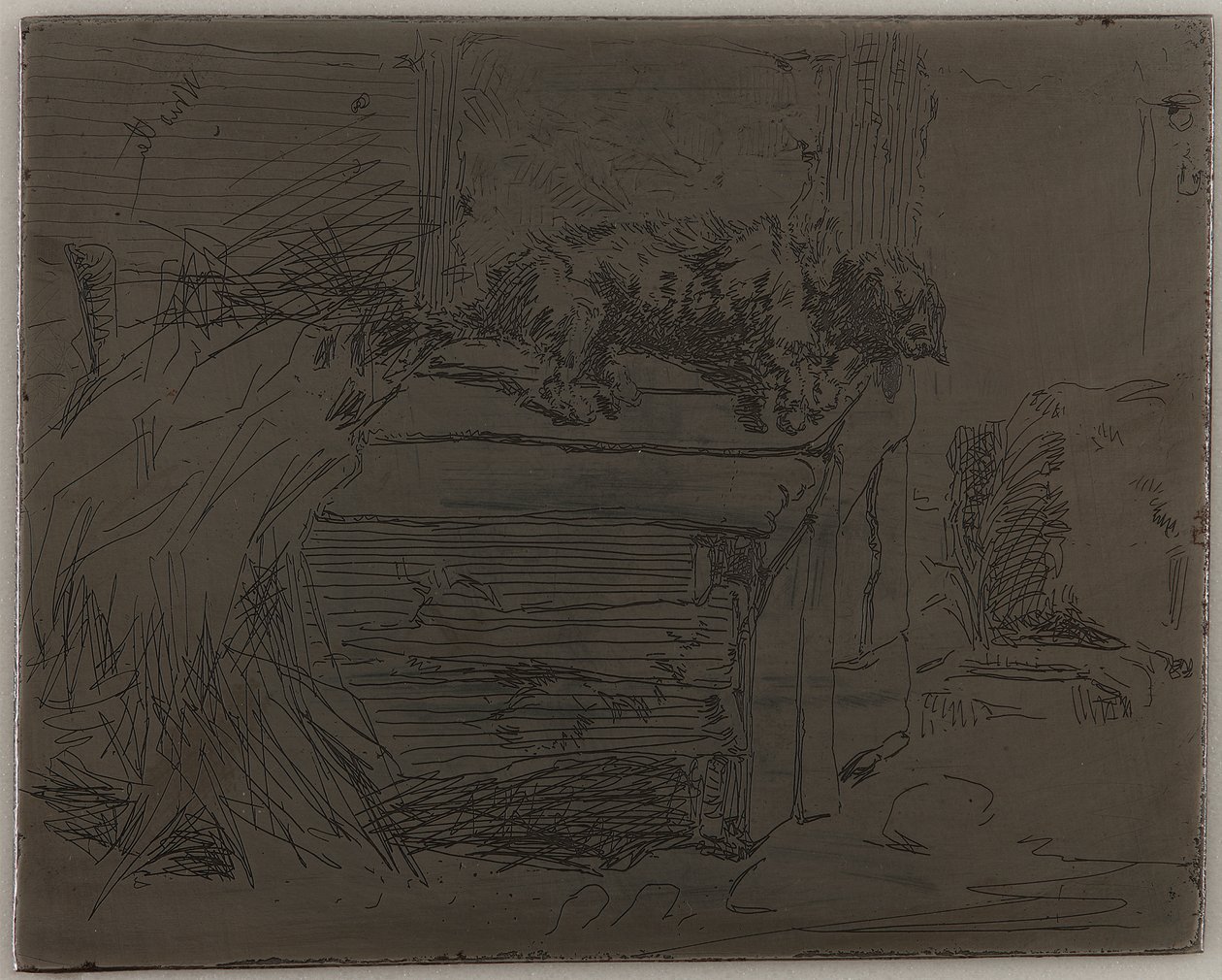 De Hond op de Kennel door James Abbott McNeill Whistler