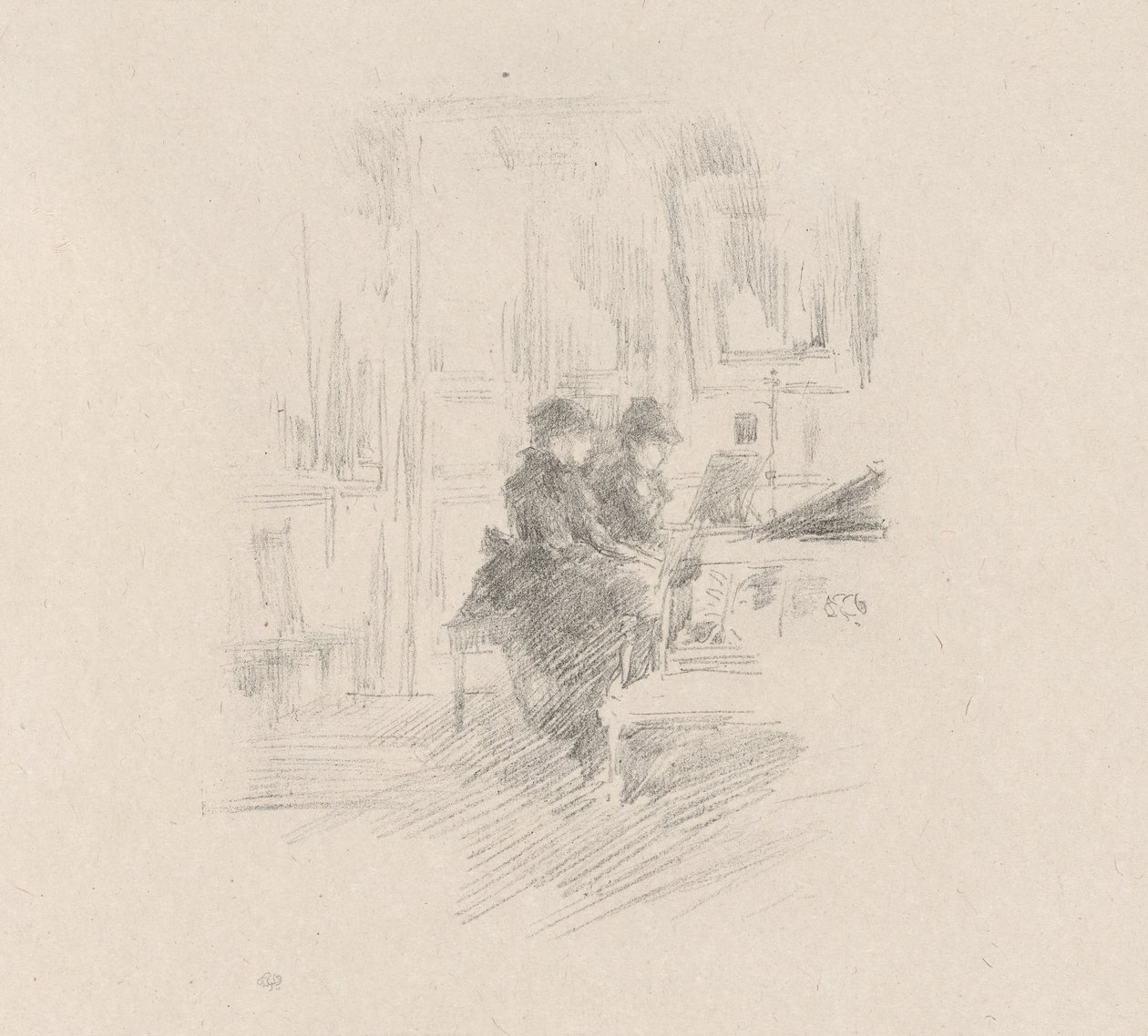 Het Duet, Nr. 2 door James Abbott McNeill Whistler