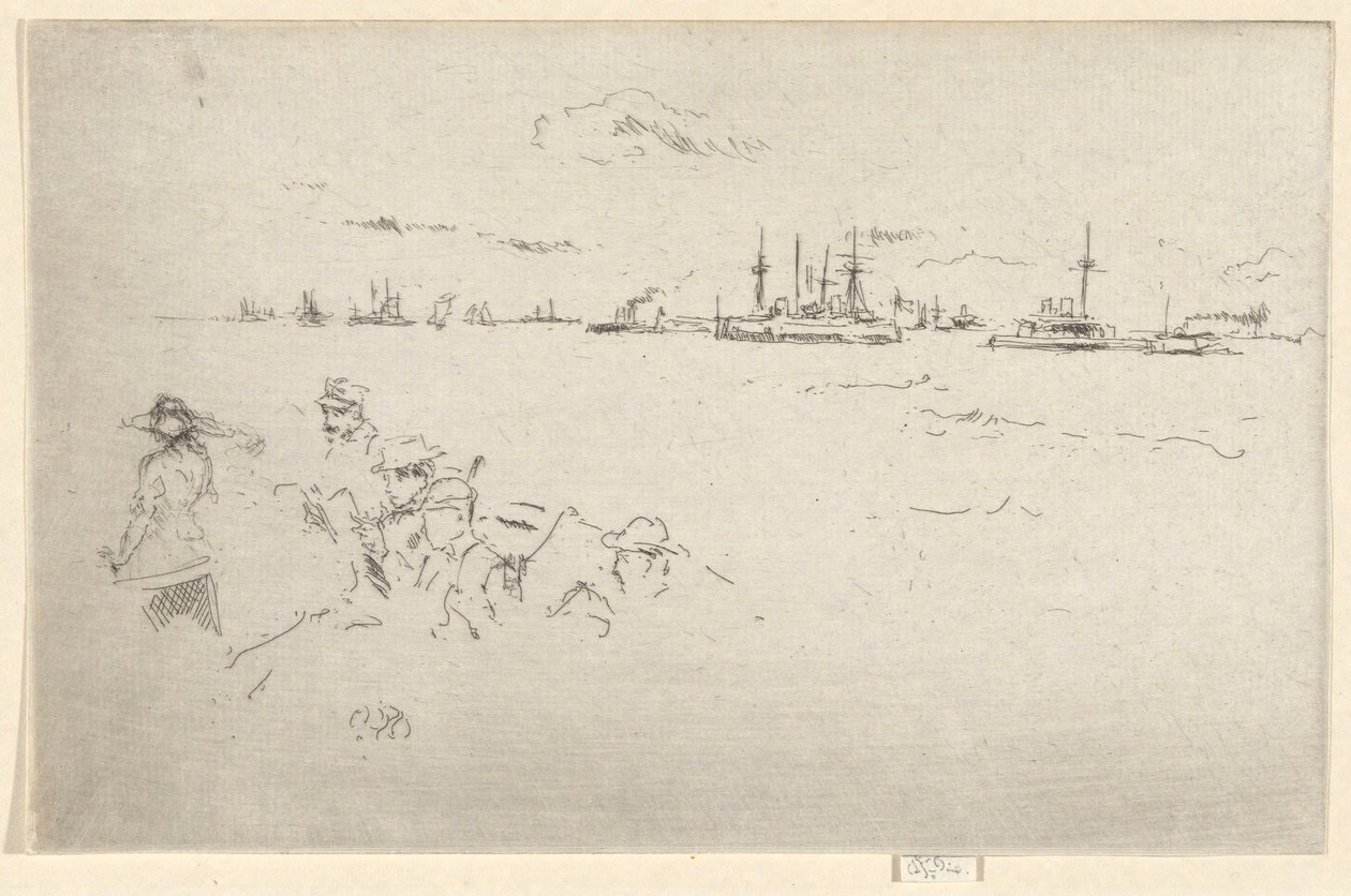 De Vloot: Monitoren, uit de Jubileum Set door James Abbott McNeill Whistler