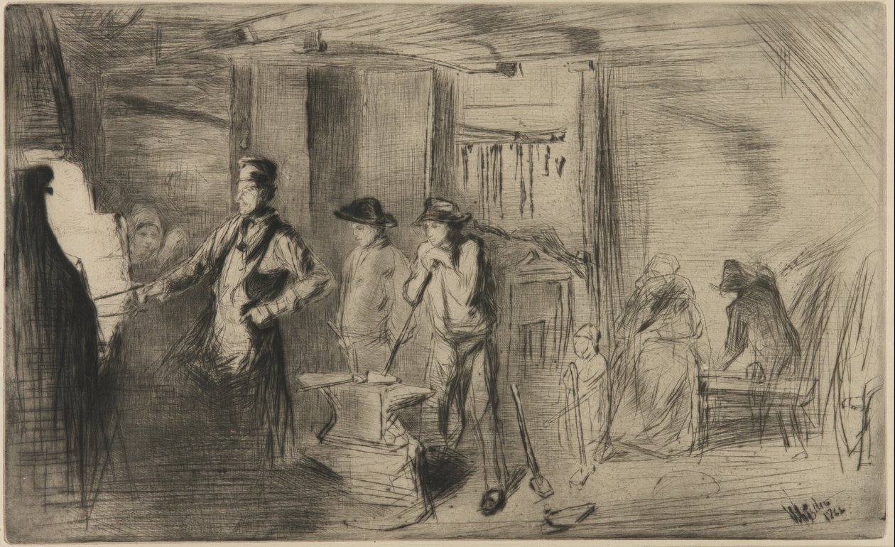 De Smidse door James Abbott McNeill Whistler