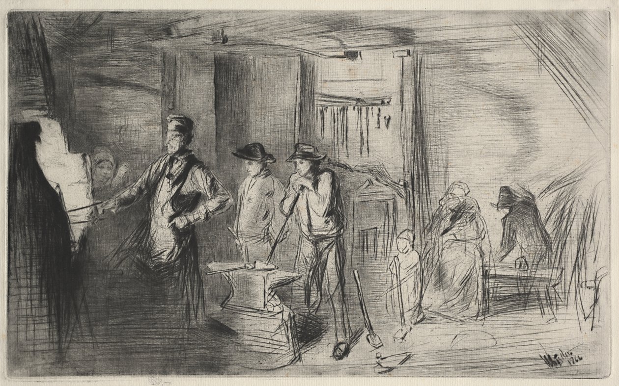The Forge door James McNeill Whistler