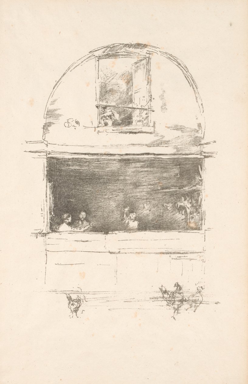 De smederij, Passage du Dragon door James Abbott McNeill Whistler