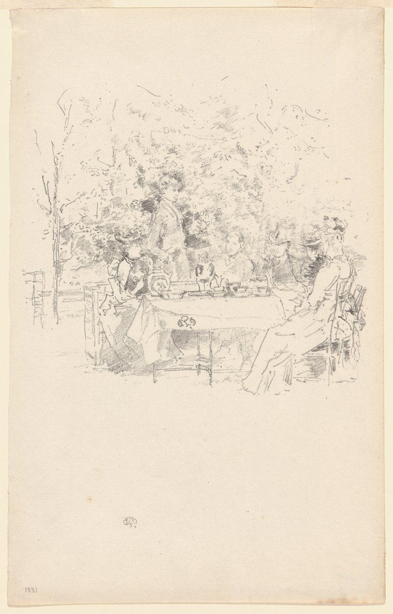De Tuin door James Abbott McNeill Whistler