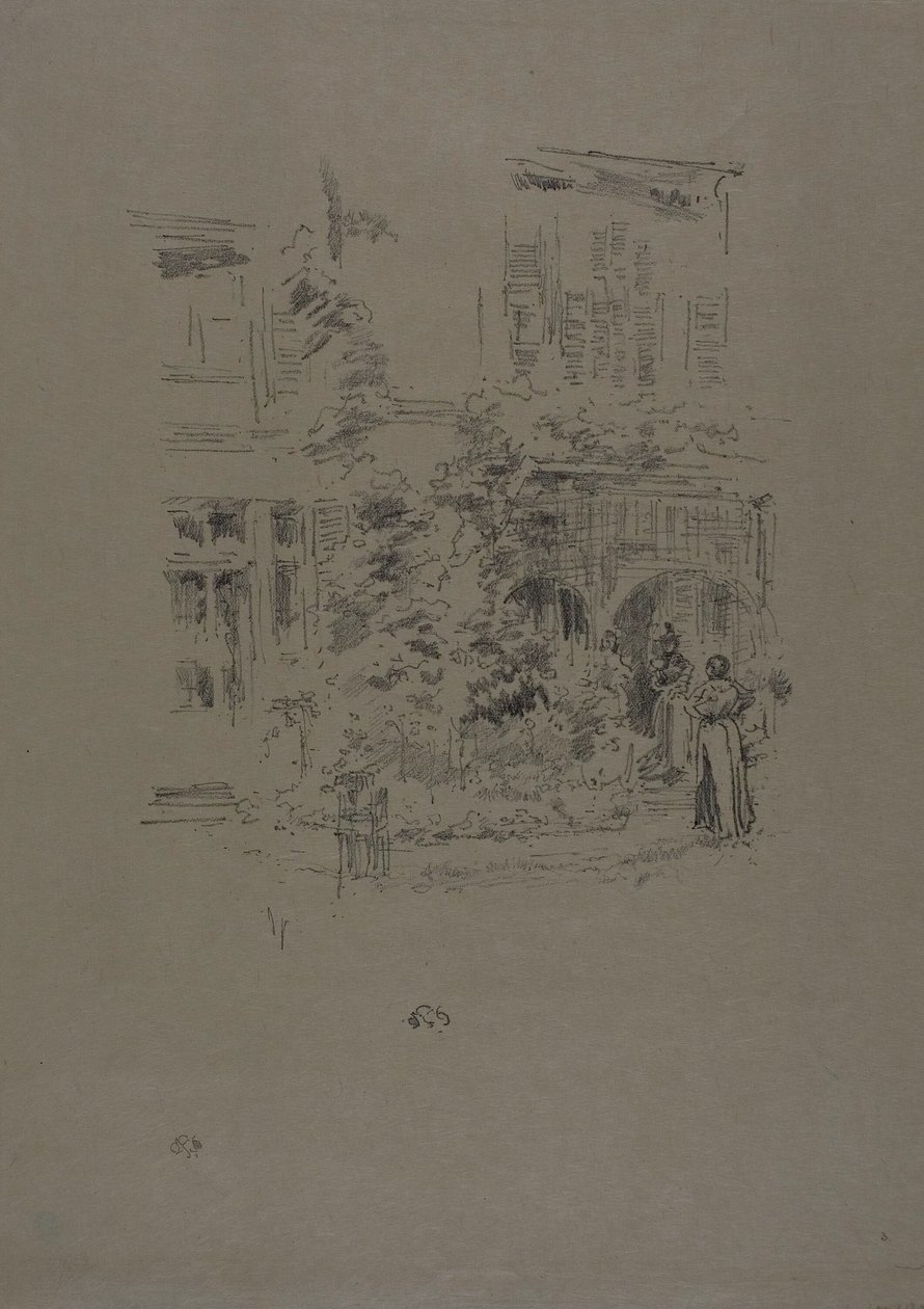 De Tuinveranda door James Abbott McNeill Whistler