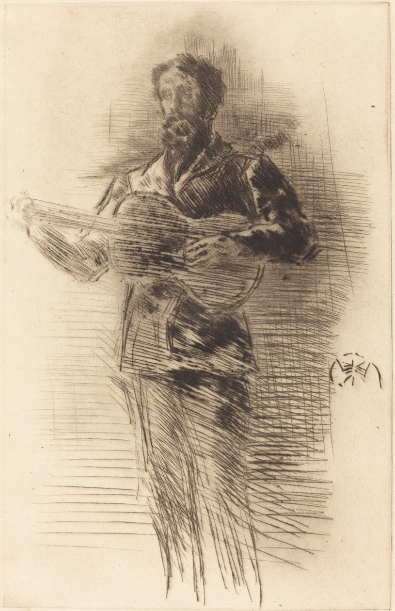 De gitaarspeler door James Abbott McNeill Whistler