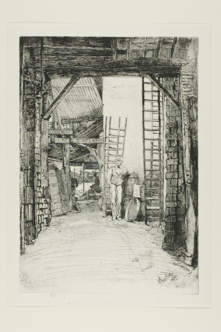 De Kalkbrander door James Abbott McNeill Whistler
