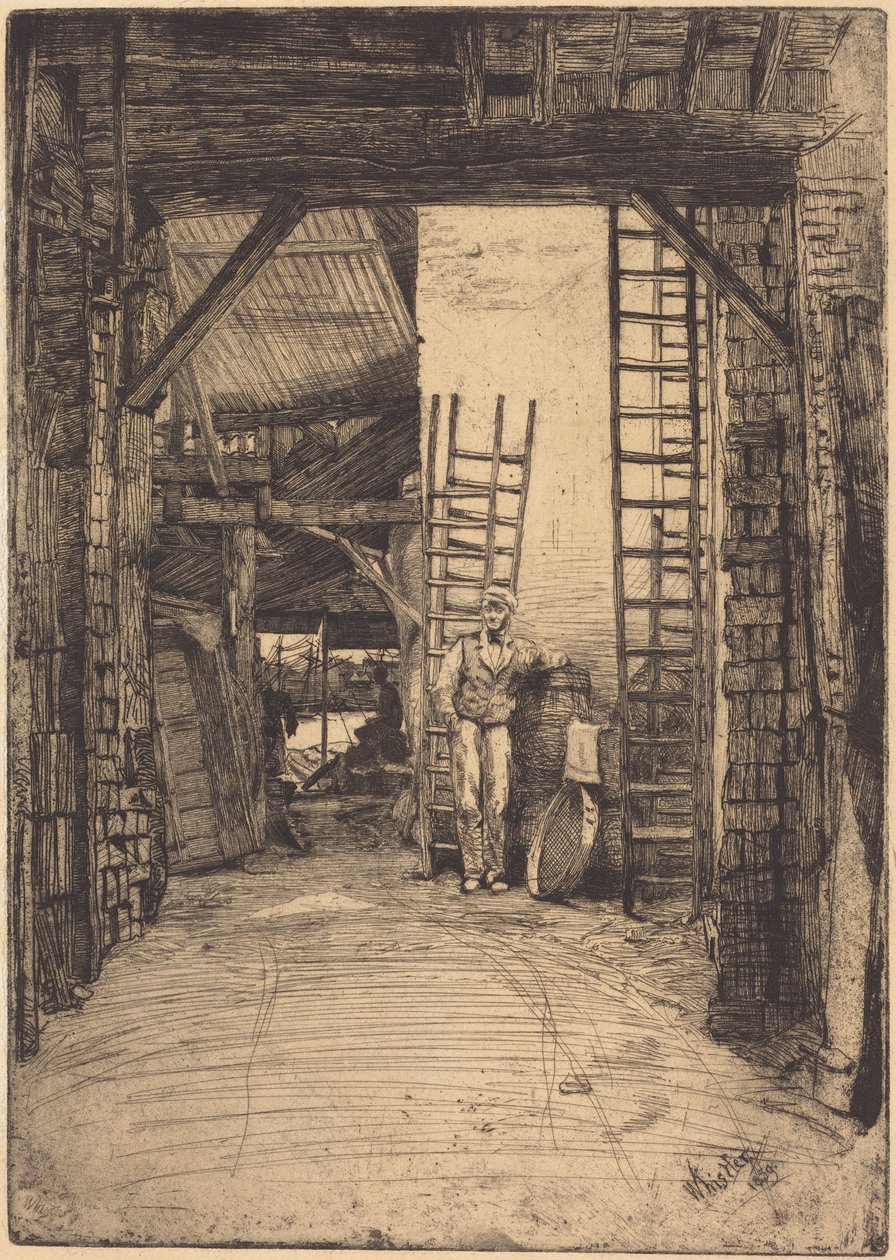 De kalkbrander door James McNeill Whistler