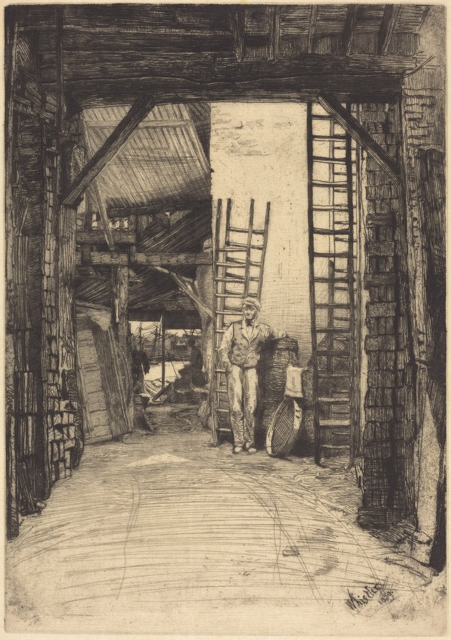 De kalkbrander door James McNeill Whistler