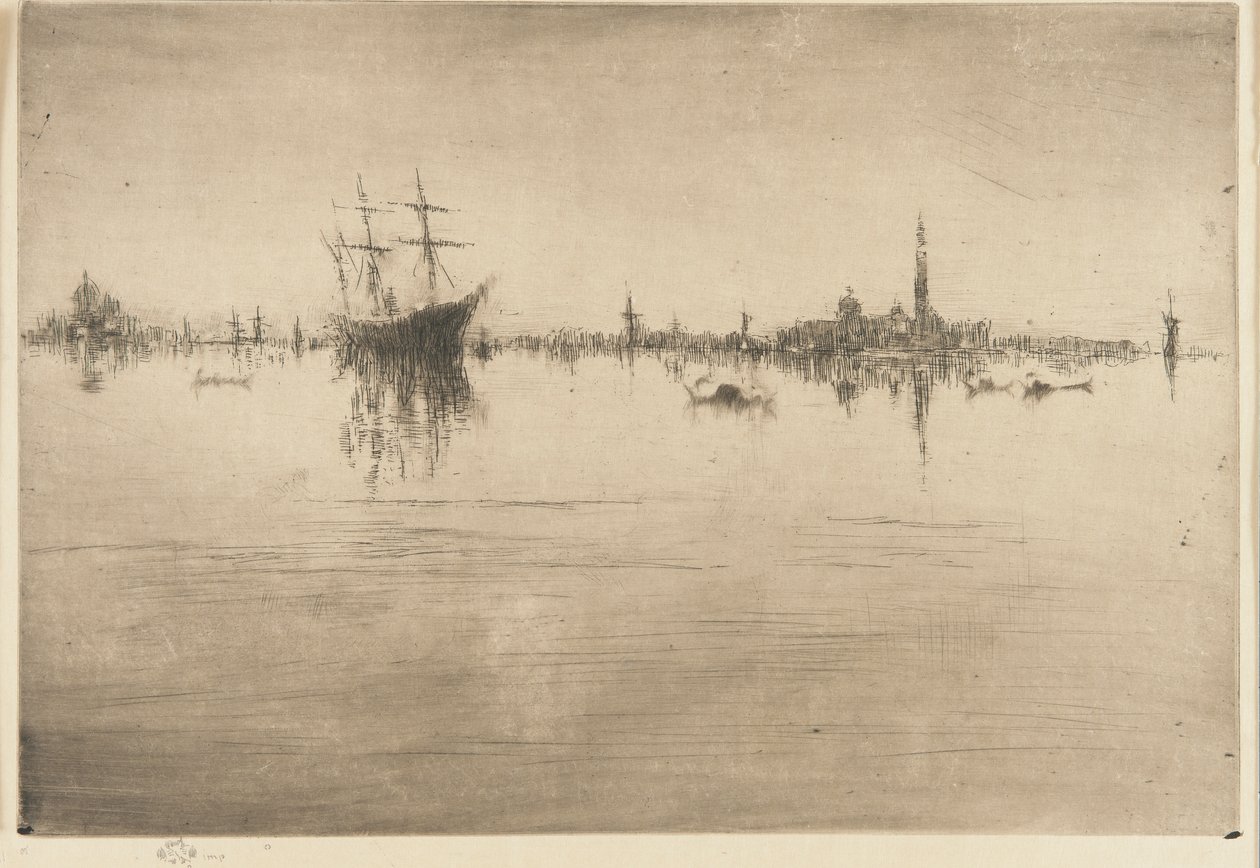 De kleine mast door James Abbott McNeill Whistler