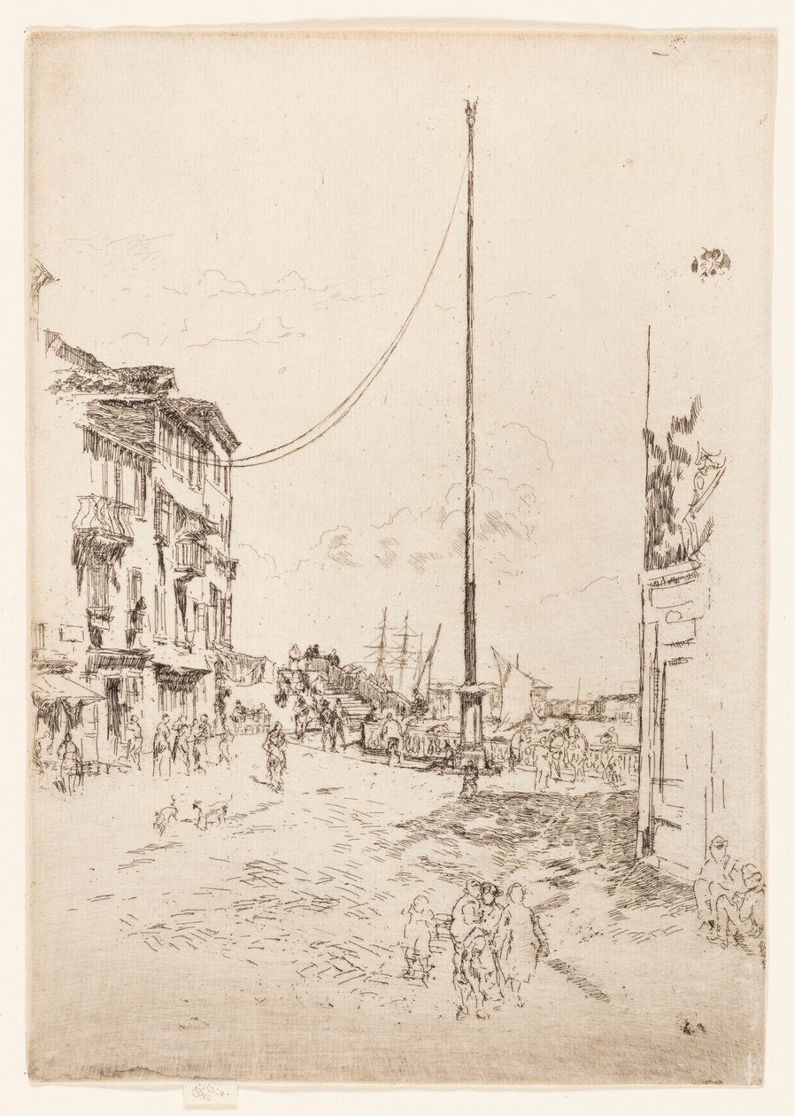De Kleine Mast door James Abbott McNeill Whistler