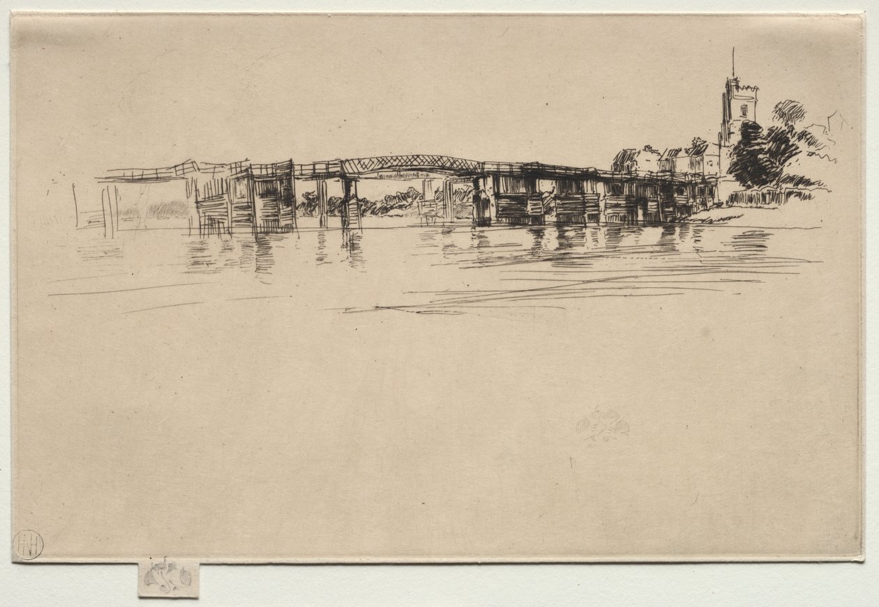 The Little Putney, nr. 1 door James McNeill Whistler