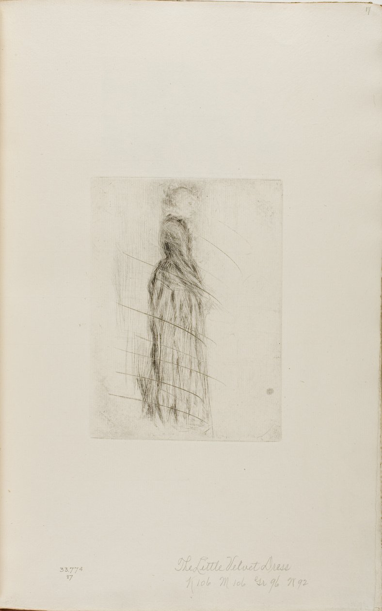 De Kleine Fluwelen Jurk door James Abbott McNeill Whistler