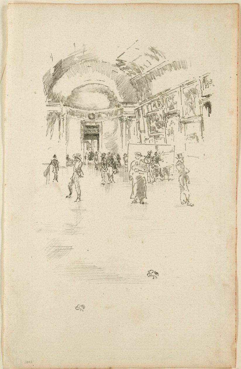 De Lange Galerij, Louvre door James Abbott McNeill Whistler