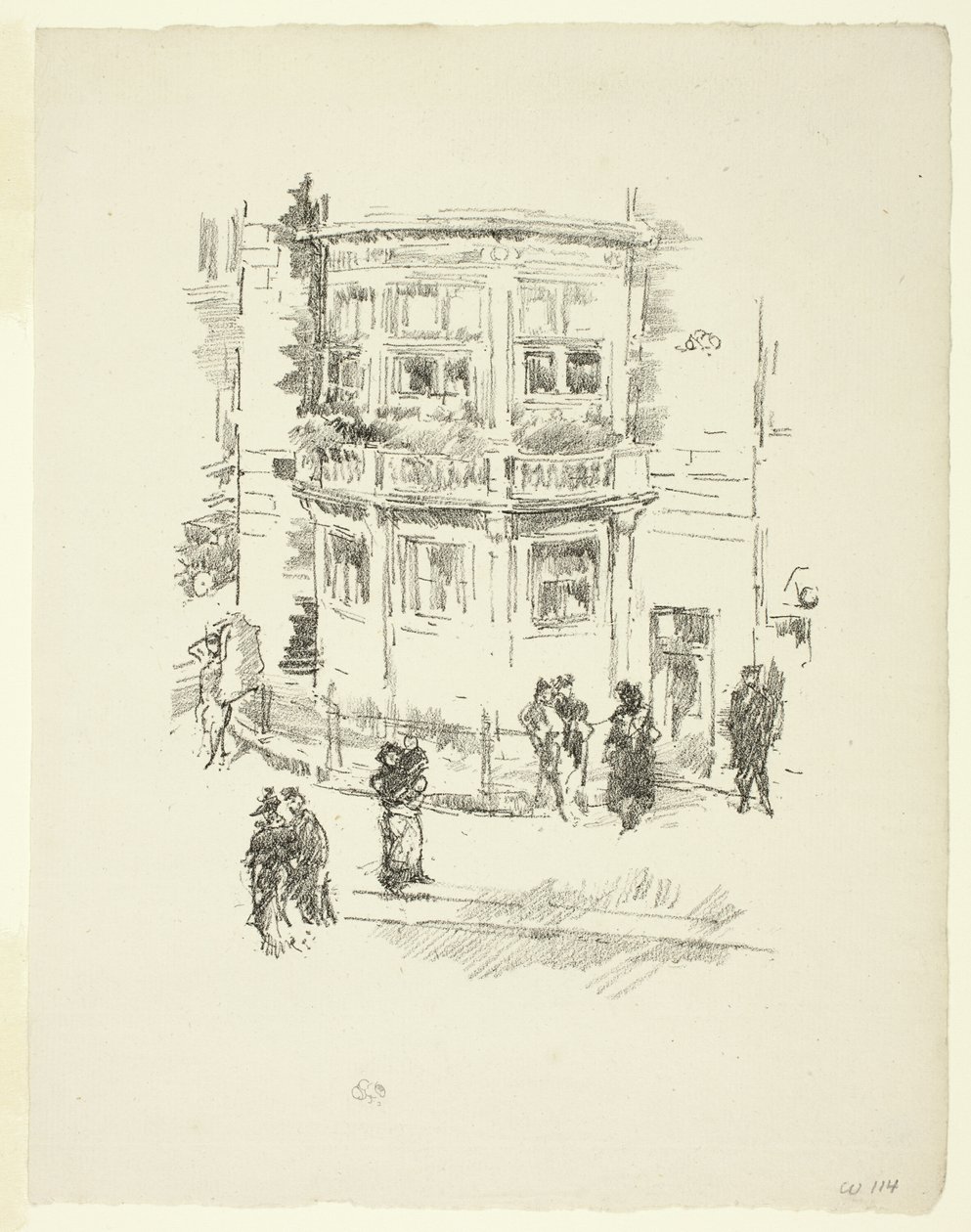 Het venster van de manager, Gaiety Theater door James McNeill Whistler