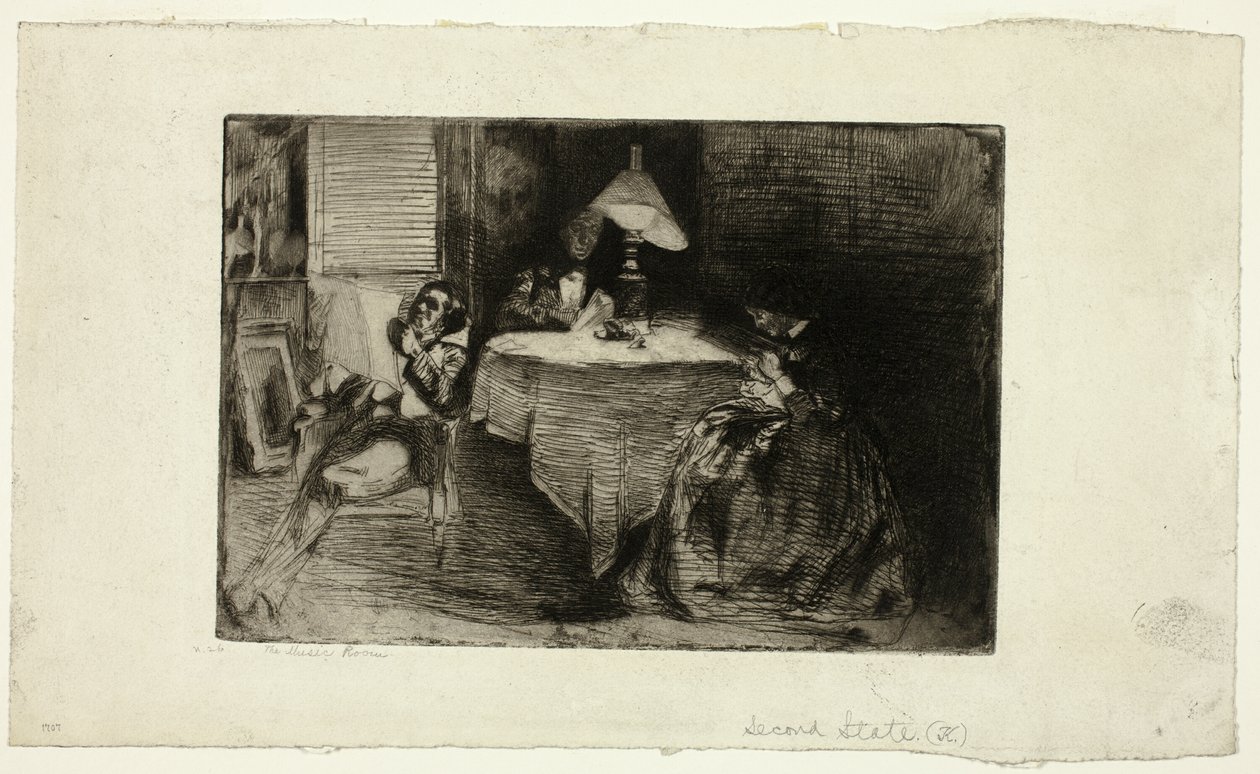 De muziekkamer door James Abbott McNeill Whistler