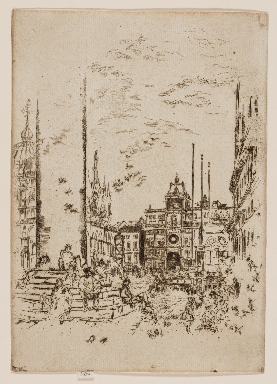 De Piazzetta door James Abbott McNeill Whistler