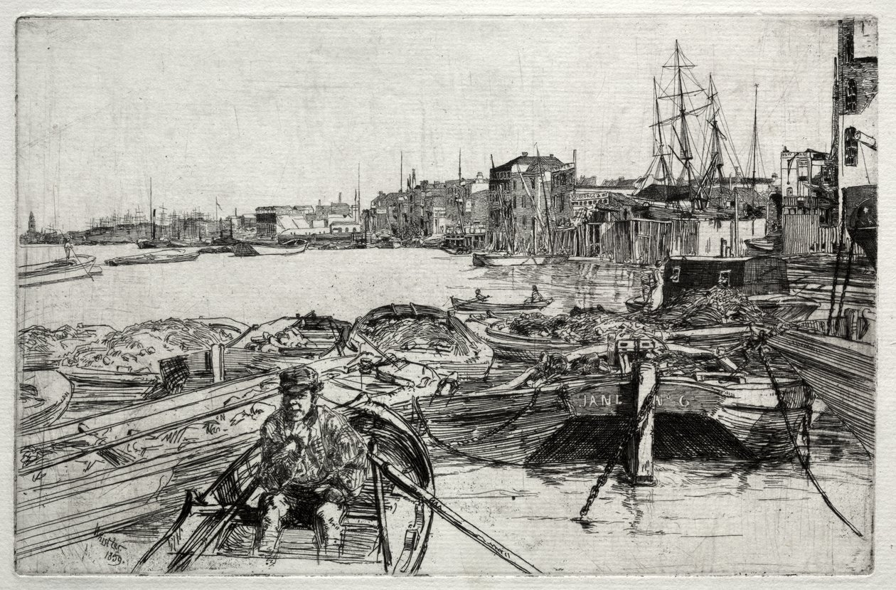 Het zwembad door James McNeill Whistler
