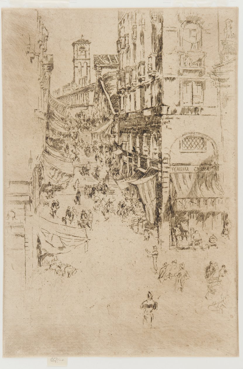 De Rialto door James Abbott McNeill Whistler